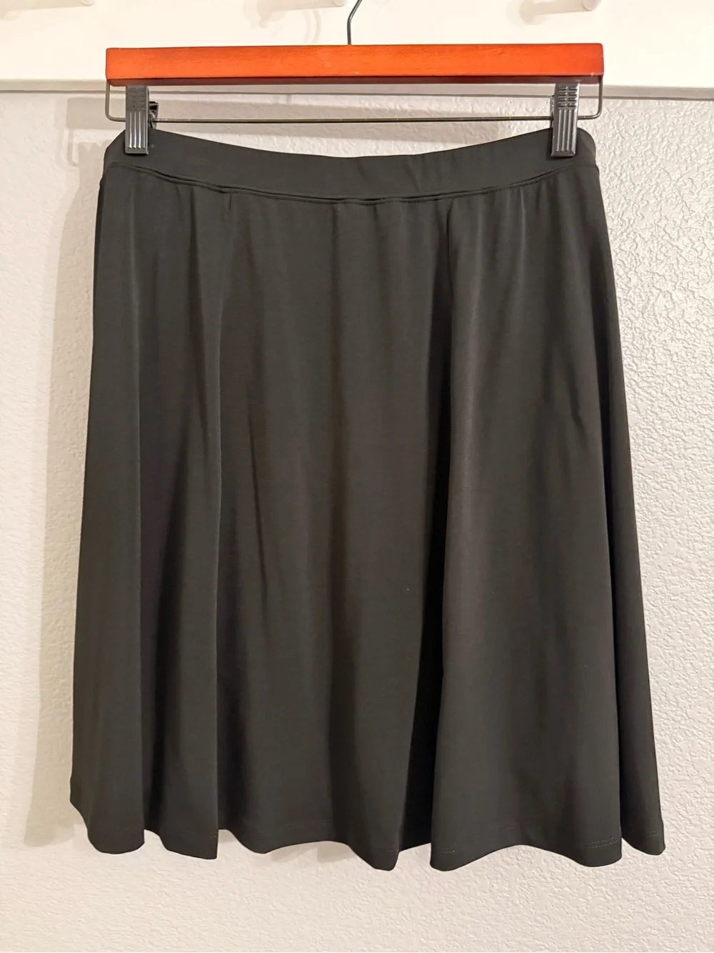 Avenue Black A-Line Knit Skirt with attached Bike Shorts